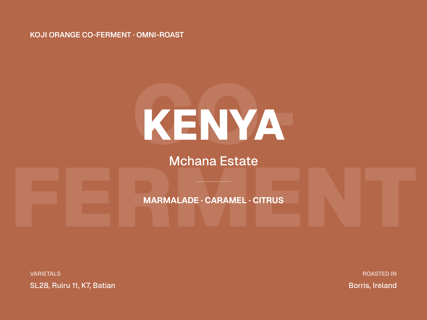Kenya co-ferment retail coffee