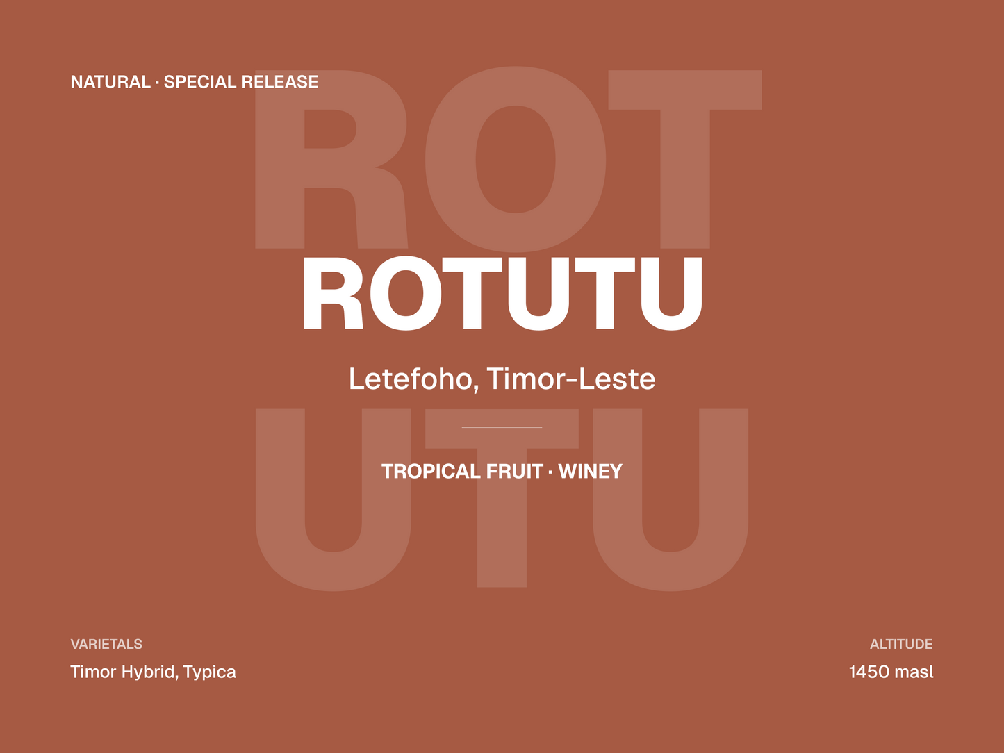 Timor-Leste Natural Retail Coffee